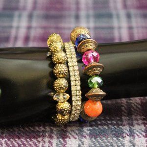 Stretch Bracelets Mixed Lot of Three